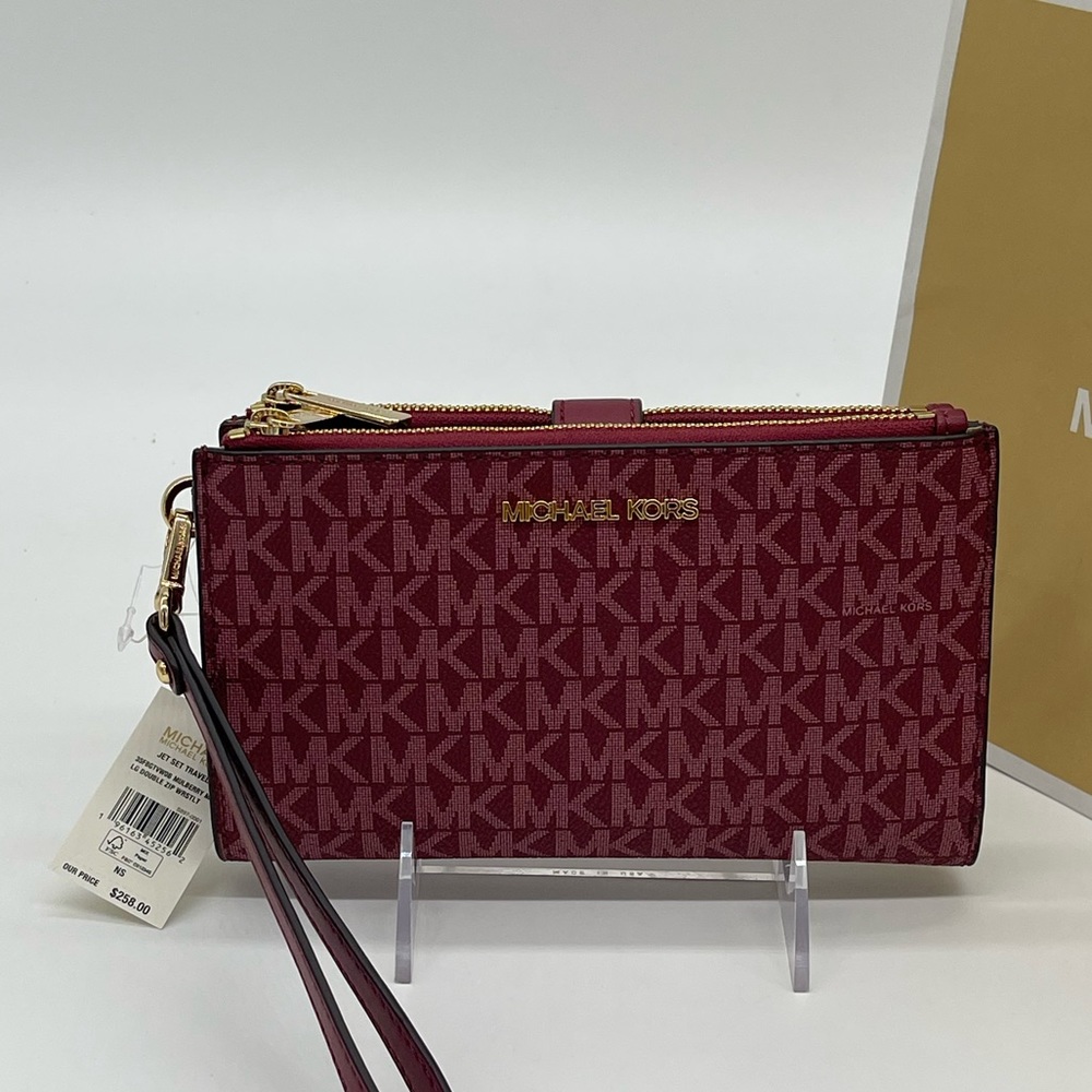 Michael Kors Large Double Zip Wallet Wristlet